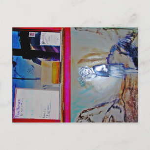 Rangra Movie Theater Ticket Window, Alpine, TX Postkarte