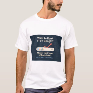 Rank #1 auf Google - SEO Backlink Strategy Poster T-Shirt