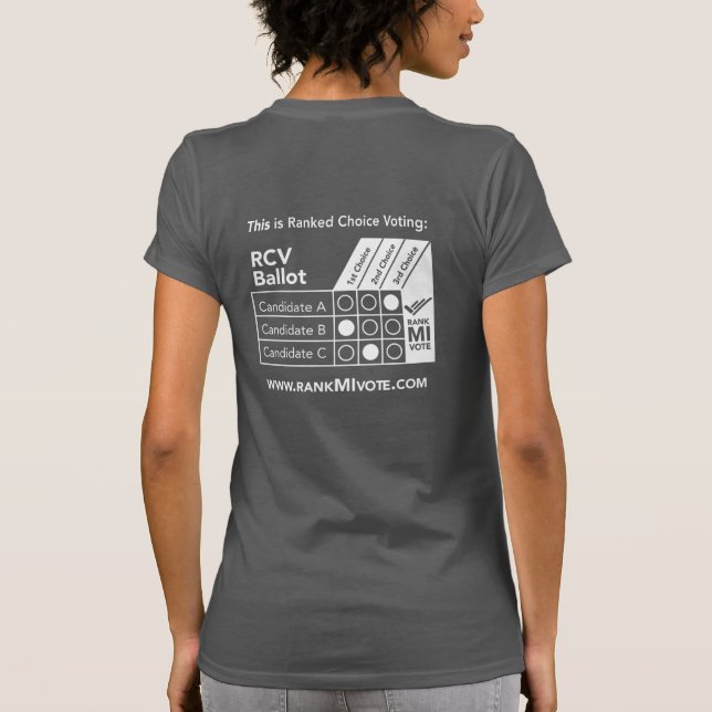 Rank MI Vote T-Shirt (Rückseite)