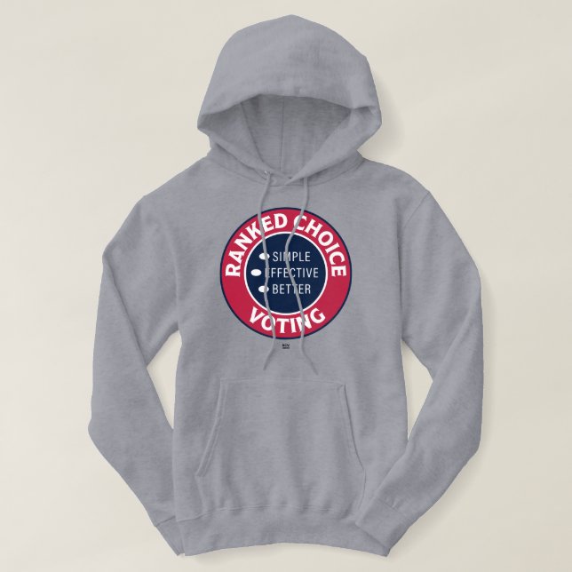 Ranked Choice-Rundschreiben-Siegel Hoodie (Design vorne)