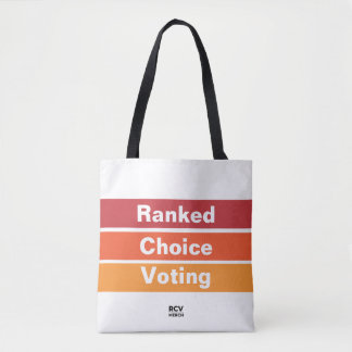 Ranked Choice Voice Stripes Tasche