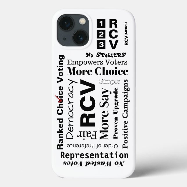 Ranked Choice Voting words Case Mate Barely There (Rückseite)