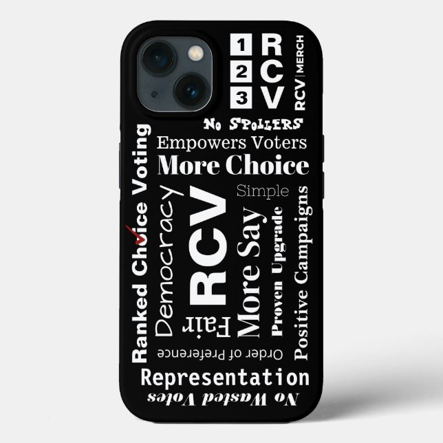 Ranked Choice Voting words Case Mate Tough (Rückseite)