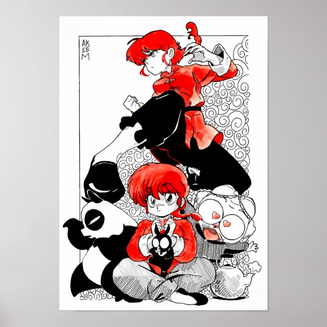 Ranma 1/2 fanart @Akeemakart Poster (Vorne)