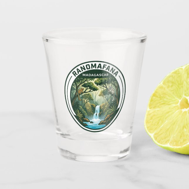 Ranomafana-Nationalpark Madagaskar Schnapsglas (Vorderseite)