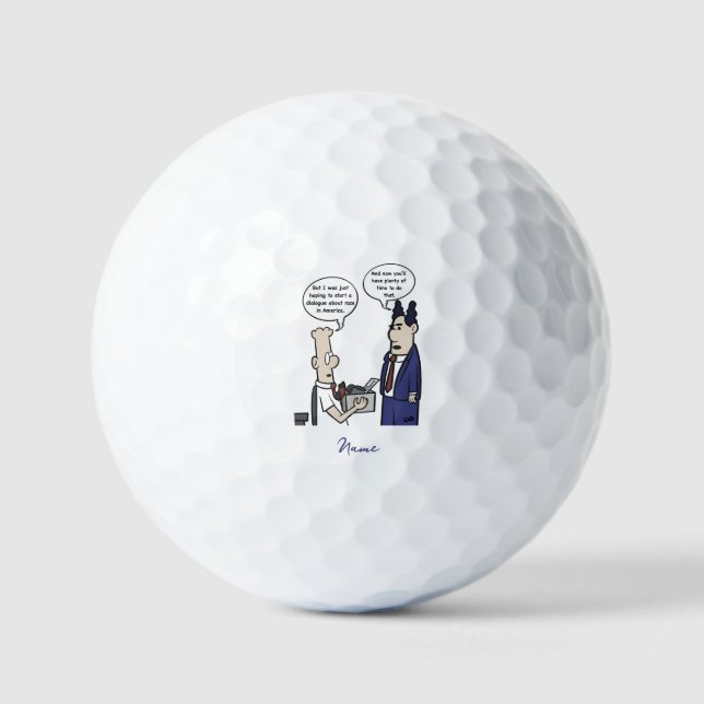 Rant Cartoon Golf Ball (Vorderseite)