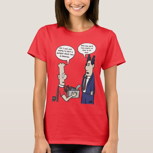 Rant Cartoon Women's Pink T - Shirt (Vorderseite)