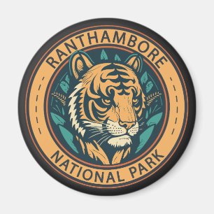 RanthamBohrer Nationalpark Indien Vintag Magnet