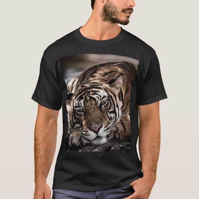 Ranthambourtiger: nah-up fine art. T-Shirt (Vorderseite)