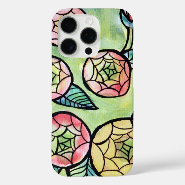 Ranunculus Blume Illustration Niedliche rosa Blume Case-Mate iPhone Hülle (Rückseite)