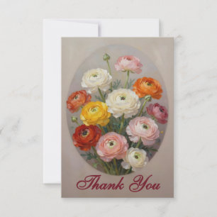 Ranunculus-Blume Ranunculus-Liebhaber Dankeskarte
