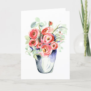 Ranunculus falten Dankeschön Karte