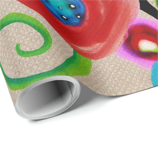 Ranunculus Luxus Wrapping Paper Geschenkpapier (Rolleneckpunkt)