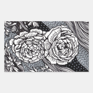 Ranunculus Rechteckiger Aufkleber