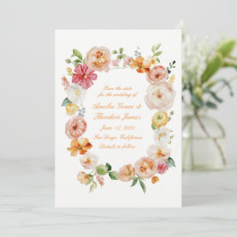 Ranunculus Sommergarten Hochzeit Termin merken Einladung