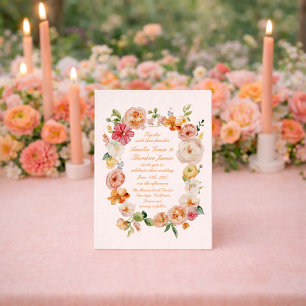 Ranunculus Sommergarten Hochzeitseinladung Einladung