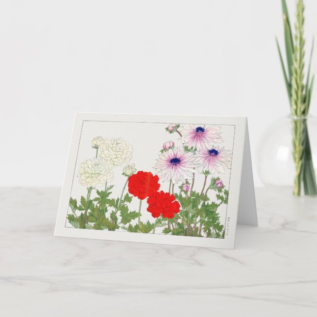 Ranunculus von Tanigami Konan Karte (Vorderseite)