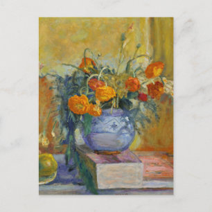 Ranunkeln in einer blauen Vase von Pierre Bonnard Postkarte