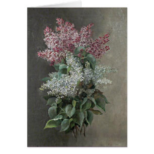 Raoul de Longpré Purple u. Weiß-Flieder-Blumen