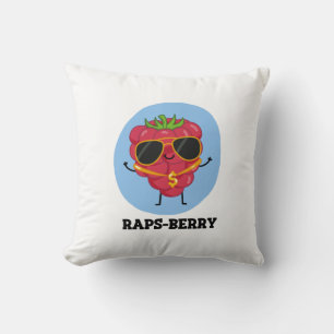 Rap-Beere Funny Rapper Raspberry Pun Kissen