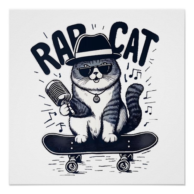 Rap Cat Harmony Poster (Vorderseite)