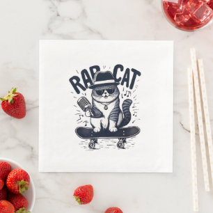 Rap Cat Harmony Serviette