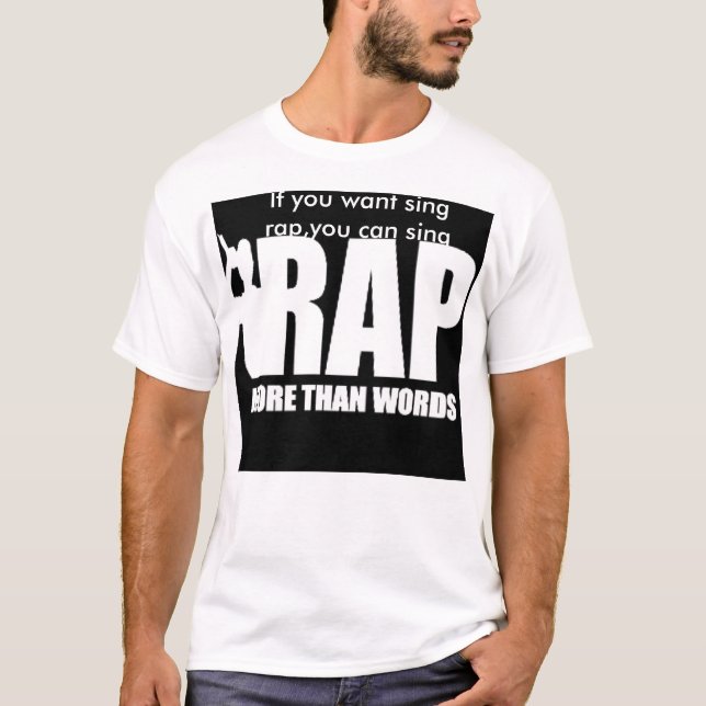 RAP - mehr als Wörter T-Shirt (Vorderseite)