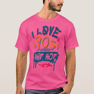Rap Music Fan Retro Old Skool I Liebe 90S Hip Hop T-Shirt