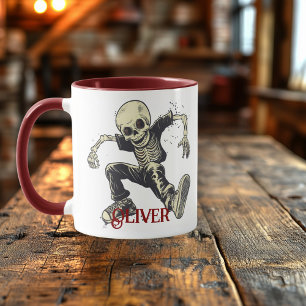 Rap-Skelett Halloween – Gruselige Tanz-Vibes Tasse