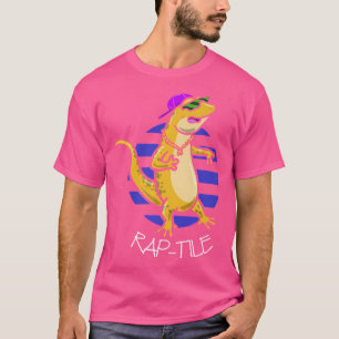 Rap-Tile Rapper Reptile Lover Angesagt-Hop Rap Mus T-Shirt