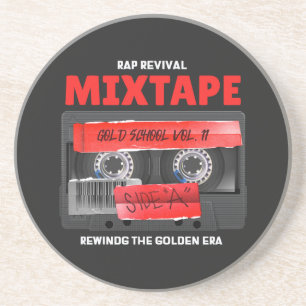 Rap-Wiederbelebung Golden-Era-Mixtape Getränkeuntersetzer