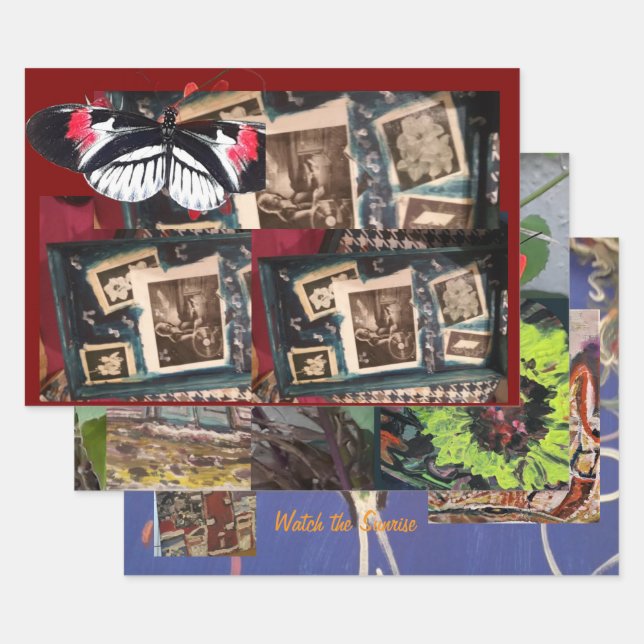 Rap-Wrapping-Papier-Flachblatt-Set 3 Geschenkpapier Set (Set)