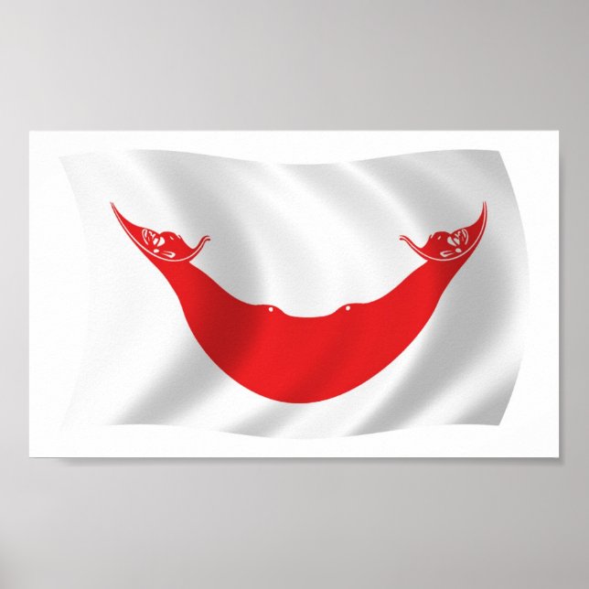 Rapa Nui Flag Poster Print (Vorne)