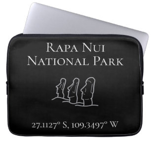 Rapa Nui Latitude & Longitude Laptopschutzhülle
