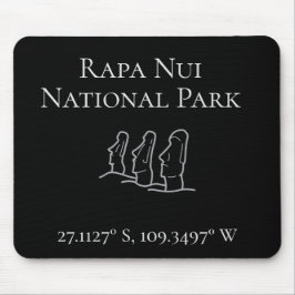 Rapa Nui Latitude & Longitude Mousepad