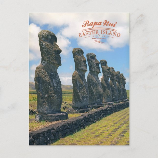 Rapa Nui (Osterinsel) Postkarte (Vorderseite)
