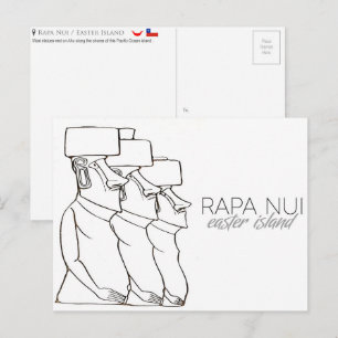 Rapa Nui / Osterinsel Reise-Postkarte Postkarte