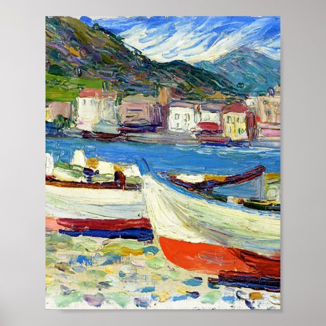 Rapallo-Boote von Vassily Kandinsky Poster (Vorne)