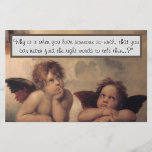 Raphael Angels Stationery Briefpapier