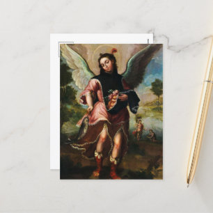 Raphael Archangel von José de Paez Feiertagspostkarte