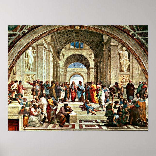 Raphael art - School of Athens - Poster (Vorne)