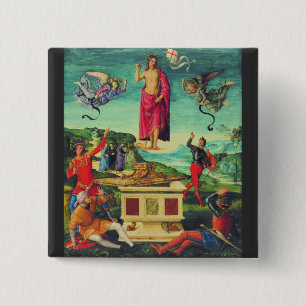 Raphael Auferstehung Jesu Christi Kunst Button