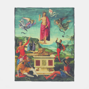 Raphael Auferstehung Jesu Christi Kunst Fleecedecke