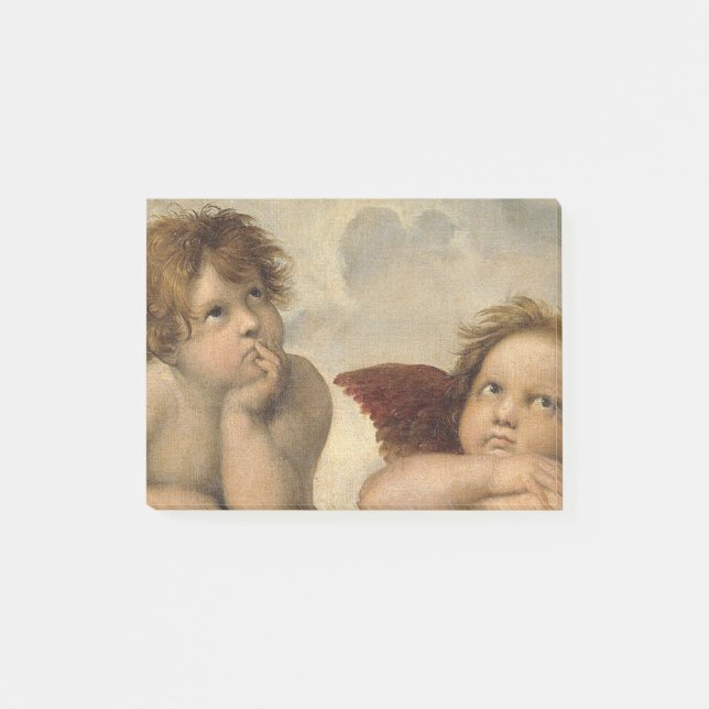 Raphael Cherubs Angels Post-it Klebezettel (Vorderseite)