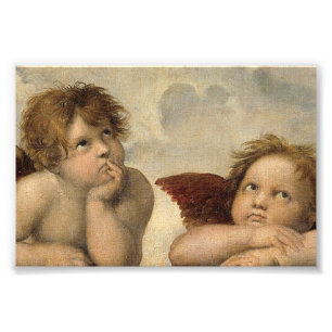 Raphael Cherubs Engel Fotodruck