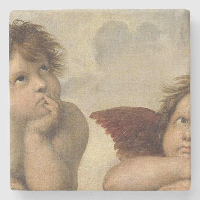 Raphael Cherubs Engel Steinuntersetzer (Vorderseite)