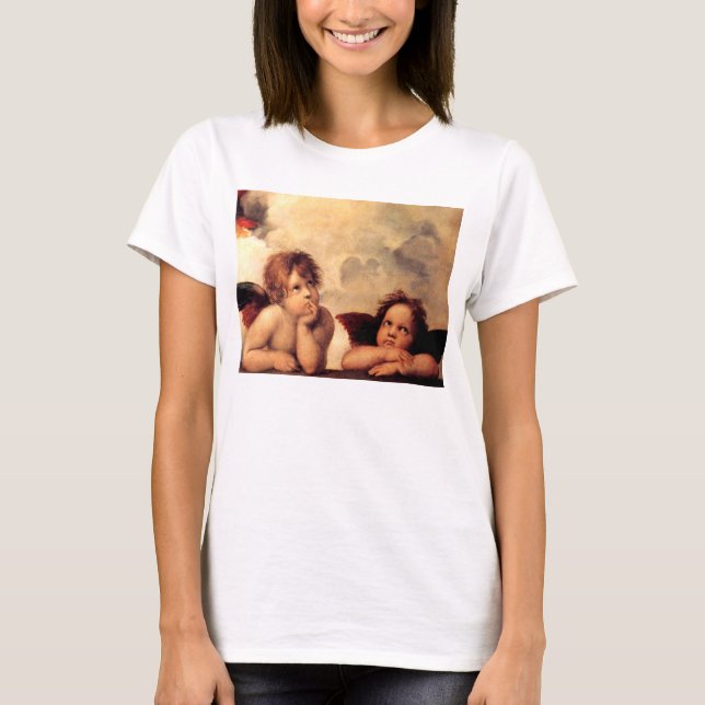 Raphael Cherubs Sistine Madonna T-Shirt (Vorderseite)