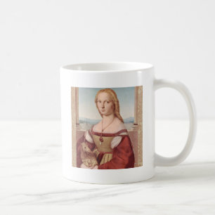 Raphael Dame und das Einhorn Klassische Kunst Tasse