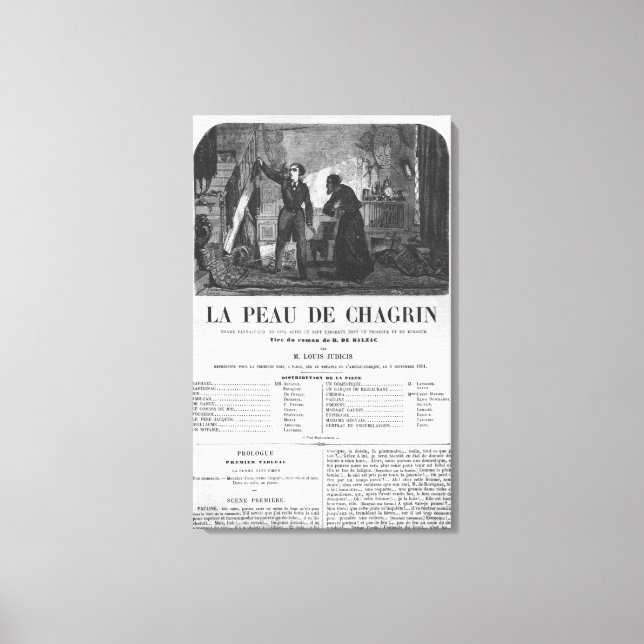 Raphael de Valentin und der Ladenbesitzer Leinwanddruck (Vorderseite)