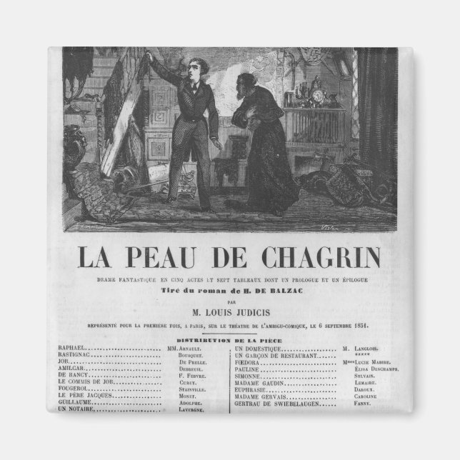 Raphael de Valentin und der Ladenbesitzer Magnet (Vorne)